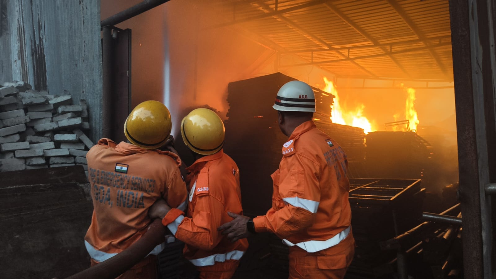 Massive blaze guts multiple scrapyards in Zuarinagar