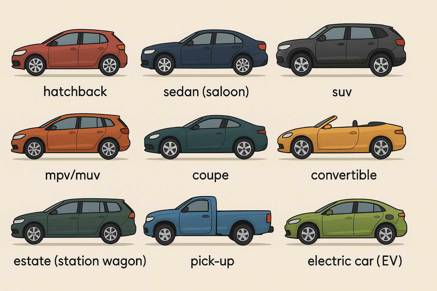 ﻿Which car type suits you? A quick, simple guide