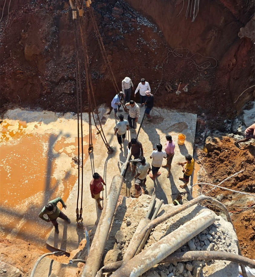 SWR undertakes bridge construction work at Sancoale-Vasco section