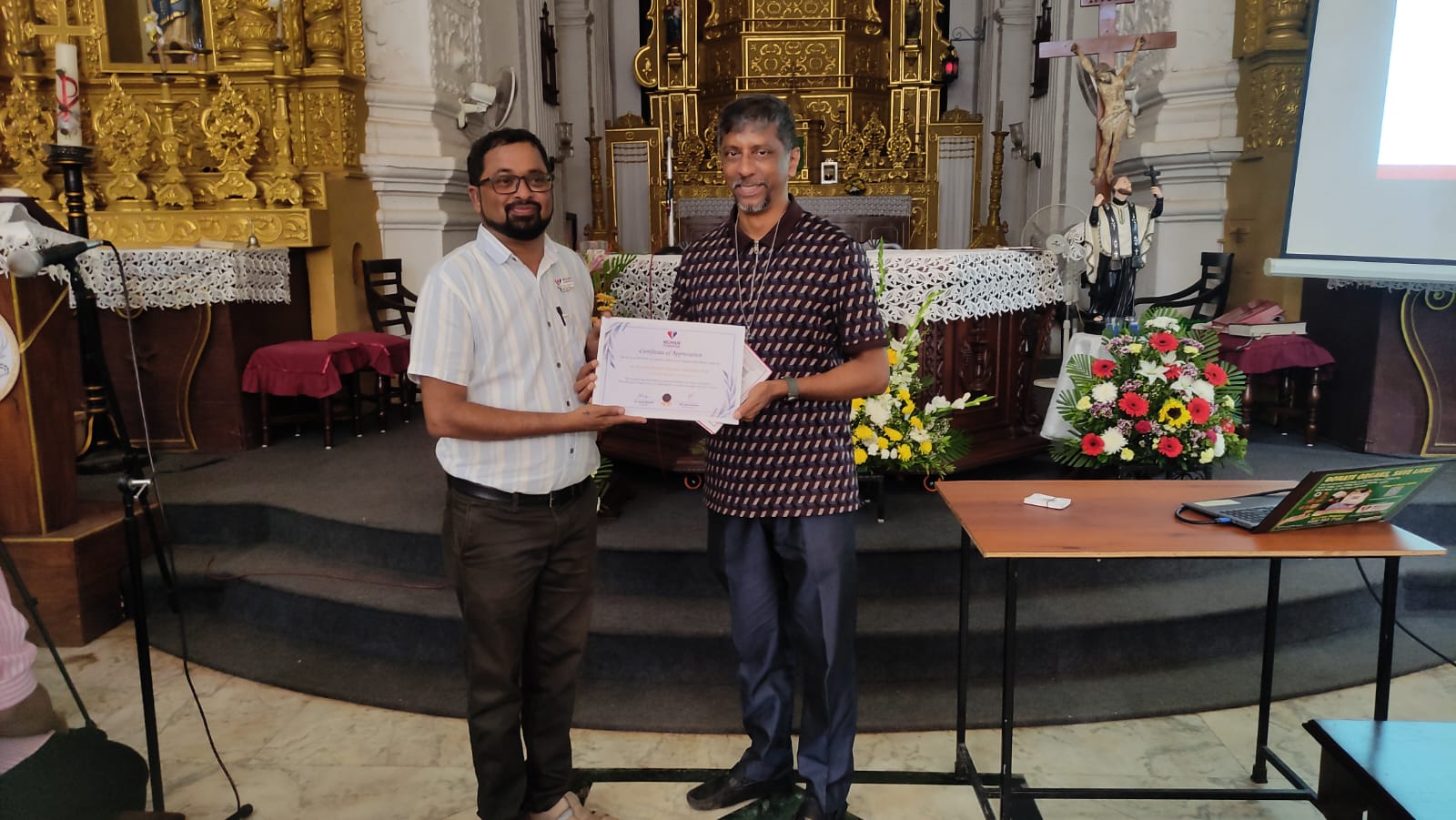 ﻿Organ donation awareness session   conducted at Chicalim church