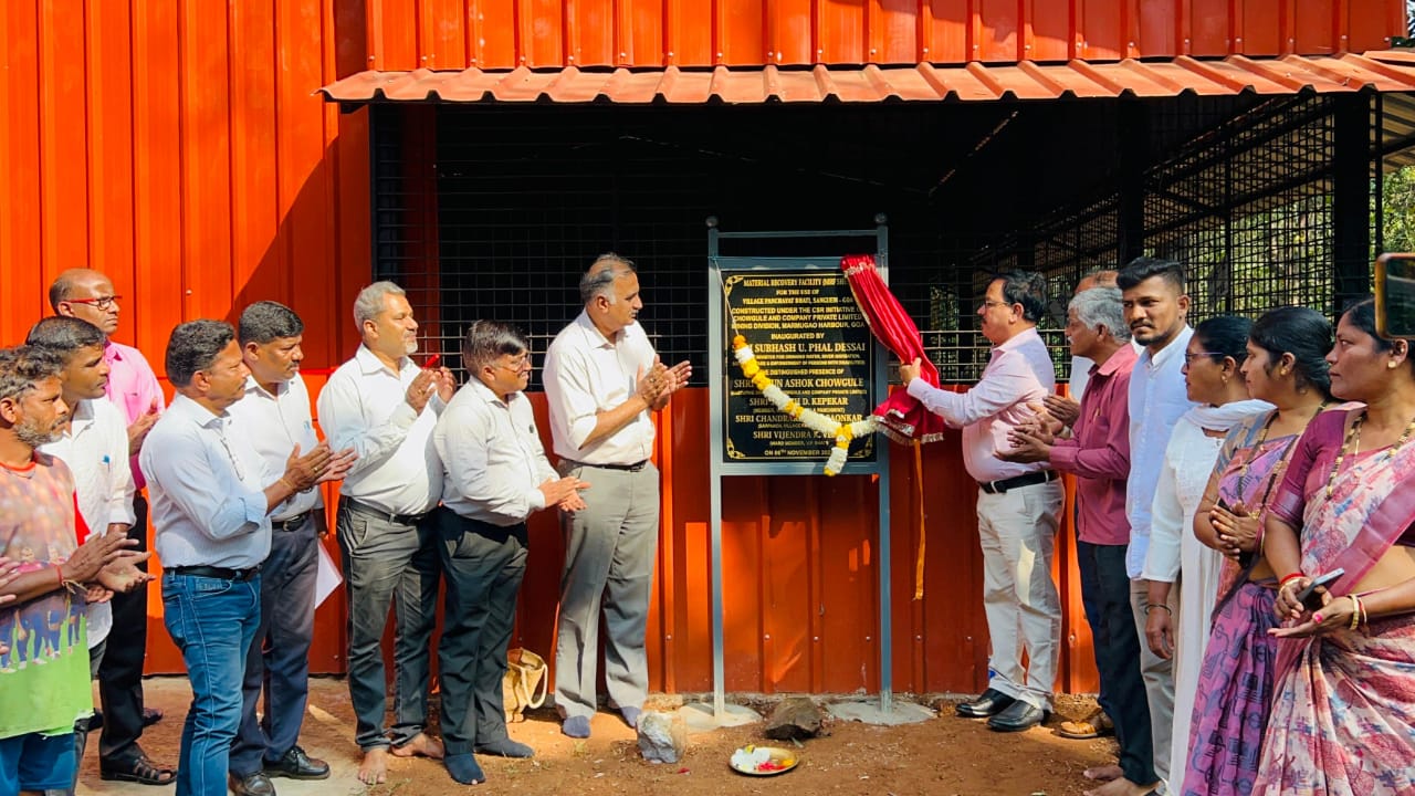 MRF shed built under CSR  opened at Bhati-Sanguem
