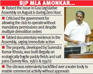 MLA had raised red flags against club in Assembly