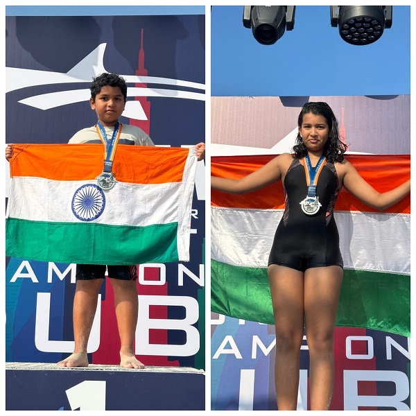 Jagdale siblings earn medals at International open-water meet in Dubai