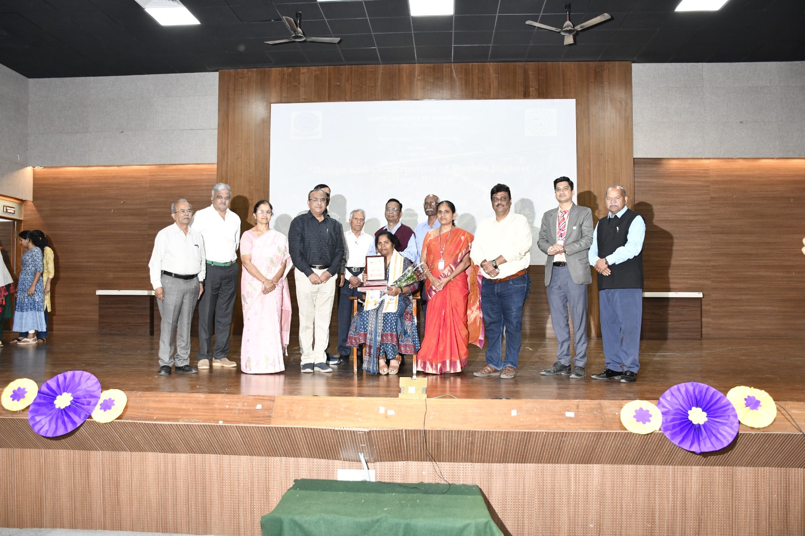 Prof Latha explains key role in   construction of Chenab Bridge