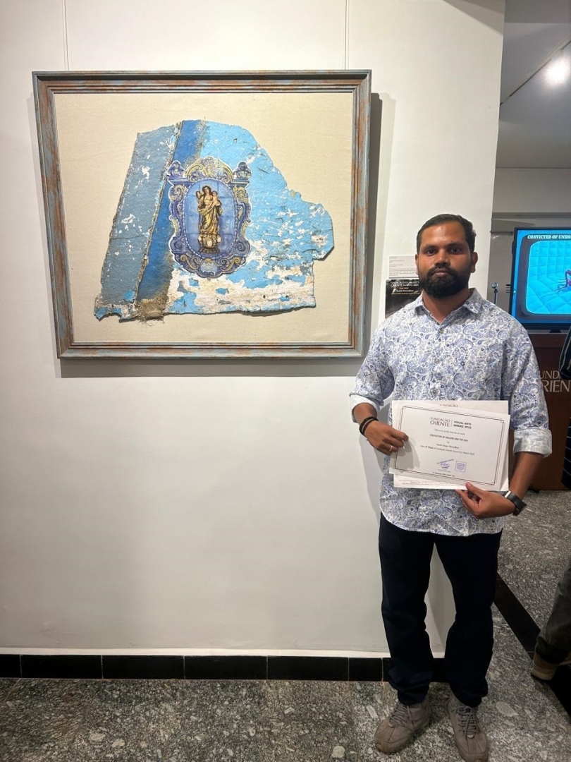 Goan artist Sunil Shirodkar wins third prize at Fundação Oriente exhibition