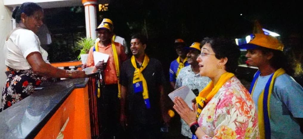 AAP's Atishi drums up support for Navelim, Raia candidates