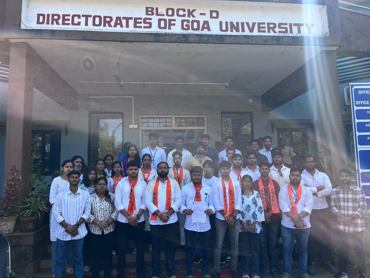 ABVP, NSUI protest as Goa University postpones GUSC executive polls