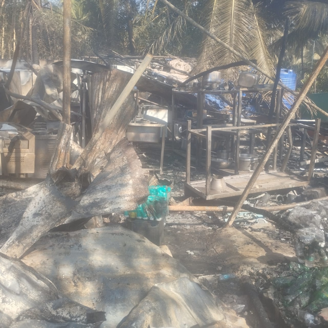 Popular beach shack gutted  in massive blaze at Utorda