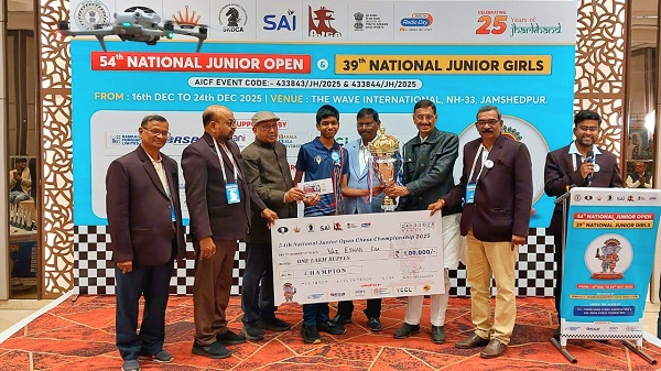 IM Ethan Vaz becomes National Junior Chess champion, earns 2nd GM Norm