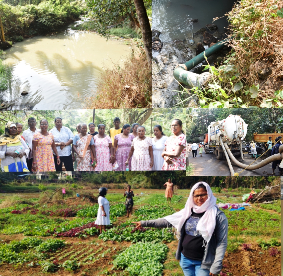 Fatorda farmers protest release of sewage   water into nullah used to irrigate fields