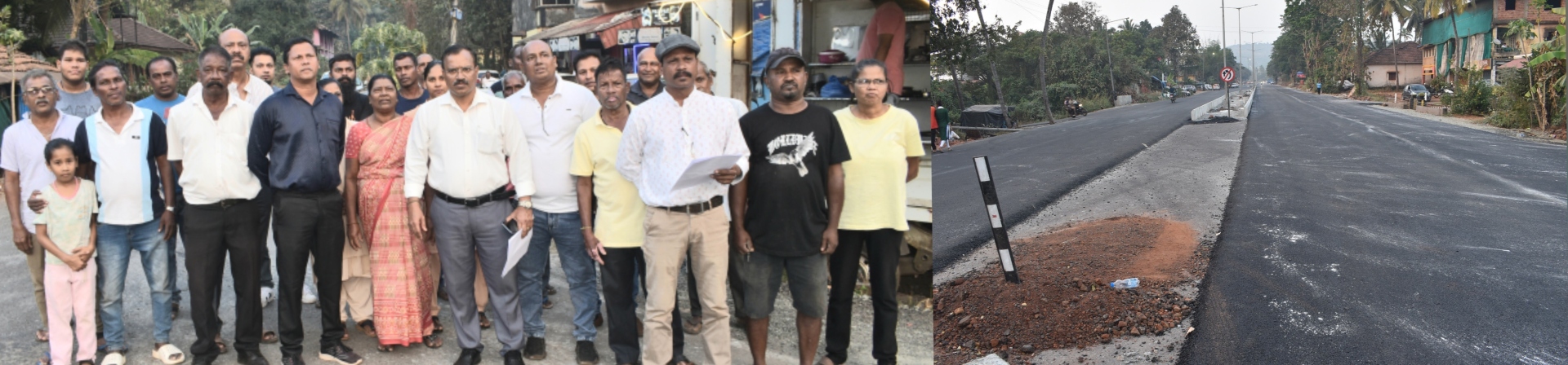 Nuvem, Verna residents protest PWD road dividers on old NH66