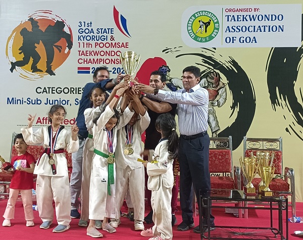 Goa State Sub-Junior Taekwondo c'ship held at Ponda Sports Complex