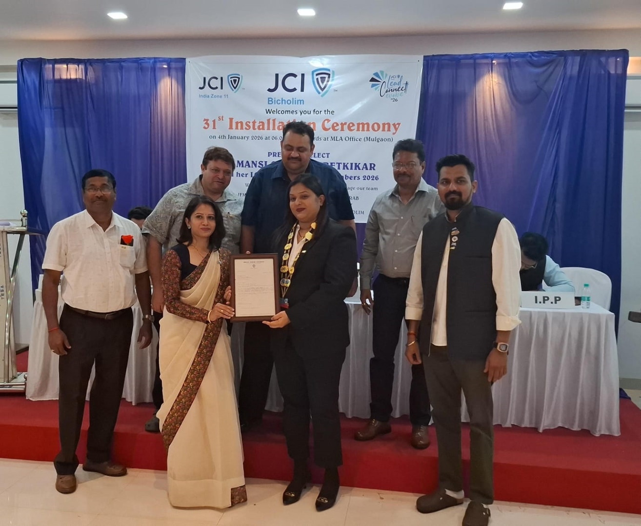 Betkikar takes charge as JCI Bicholim president