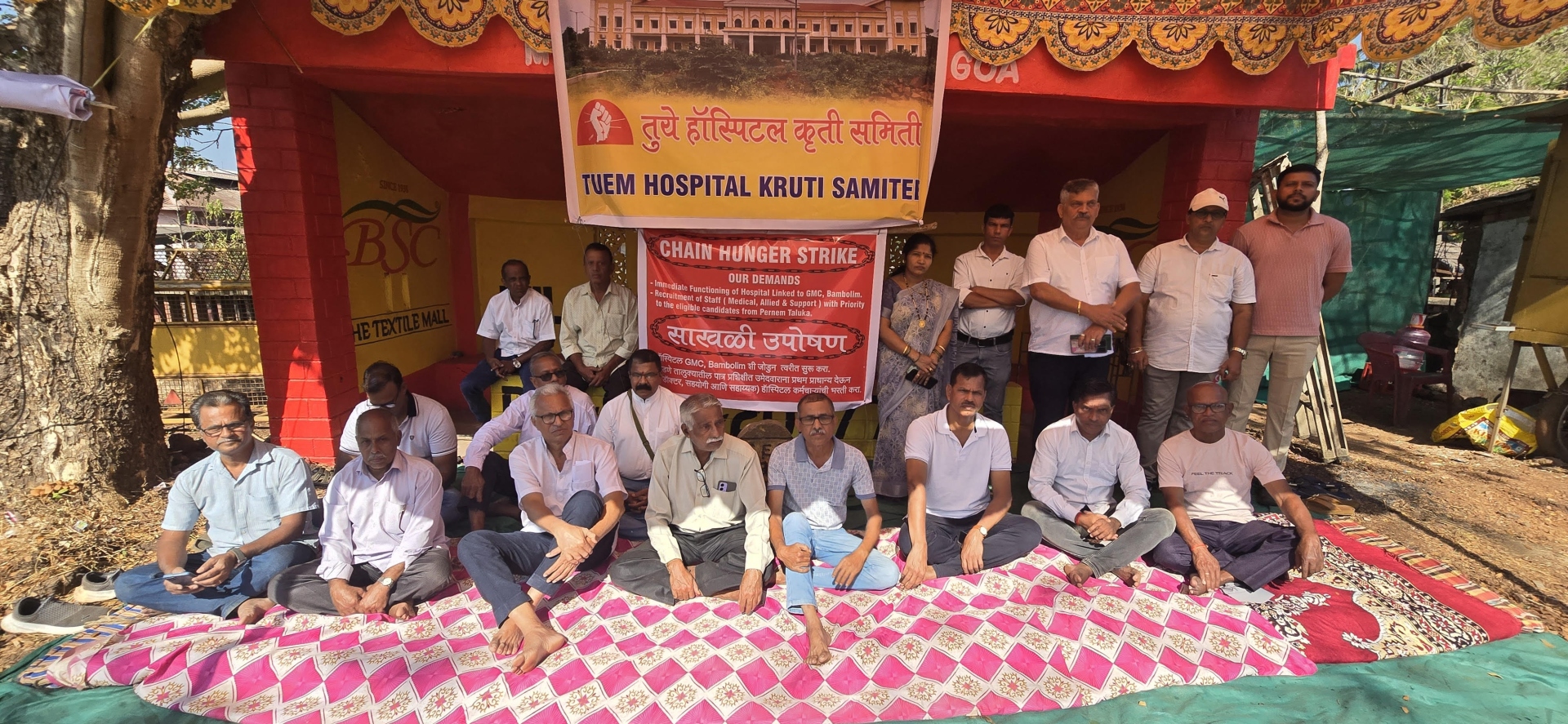 Protest demanding linking of Tuem Hospital with GMC launched