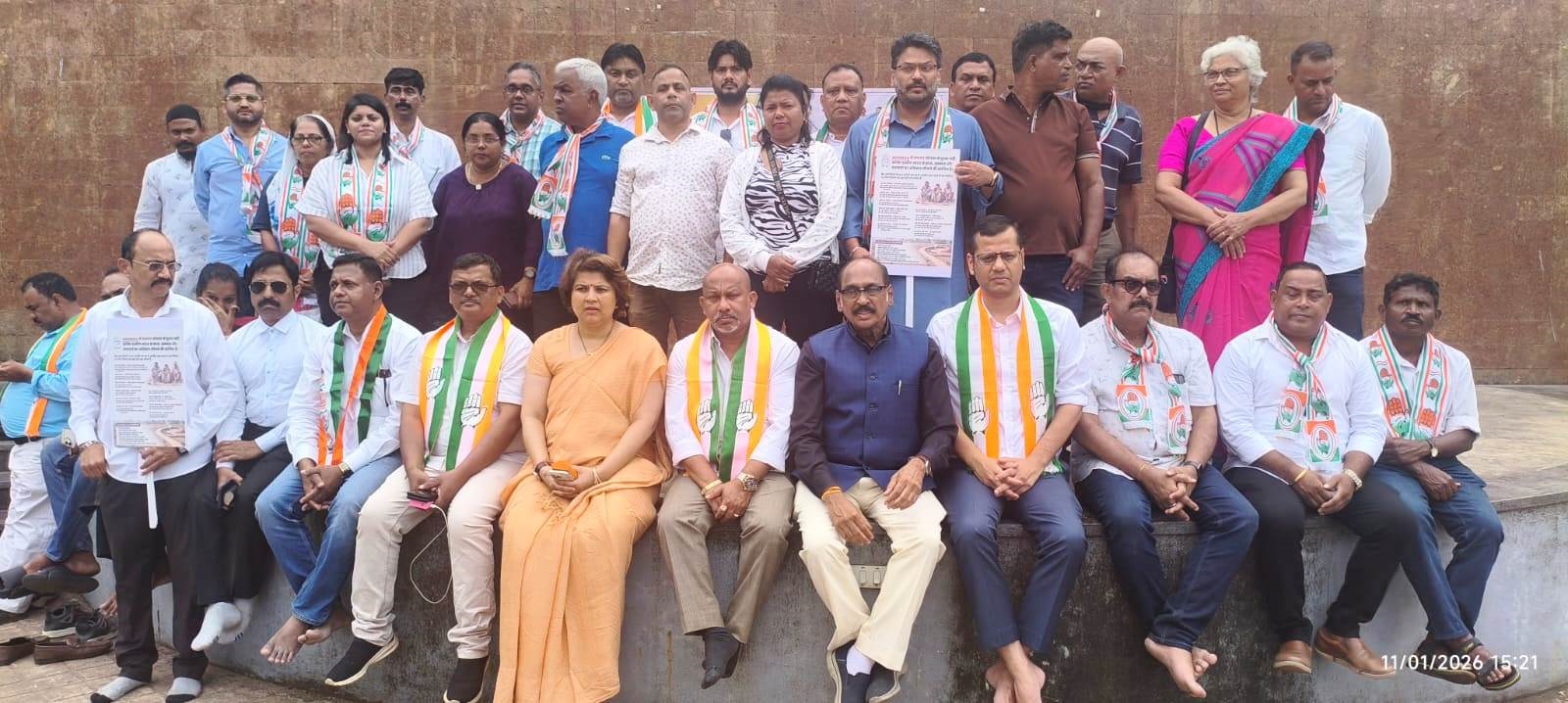 Cong holds hunger strike in Margao over MGNREGA name change