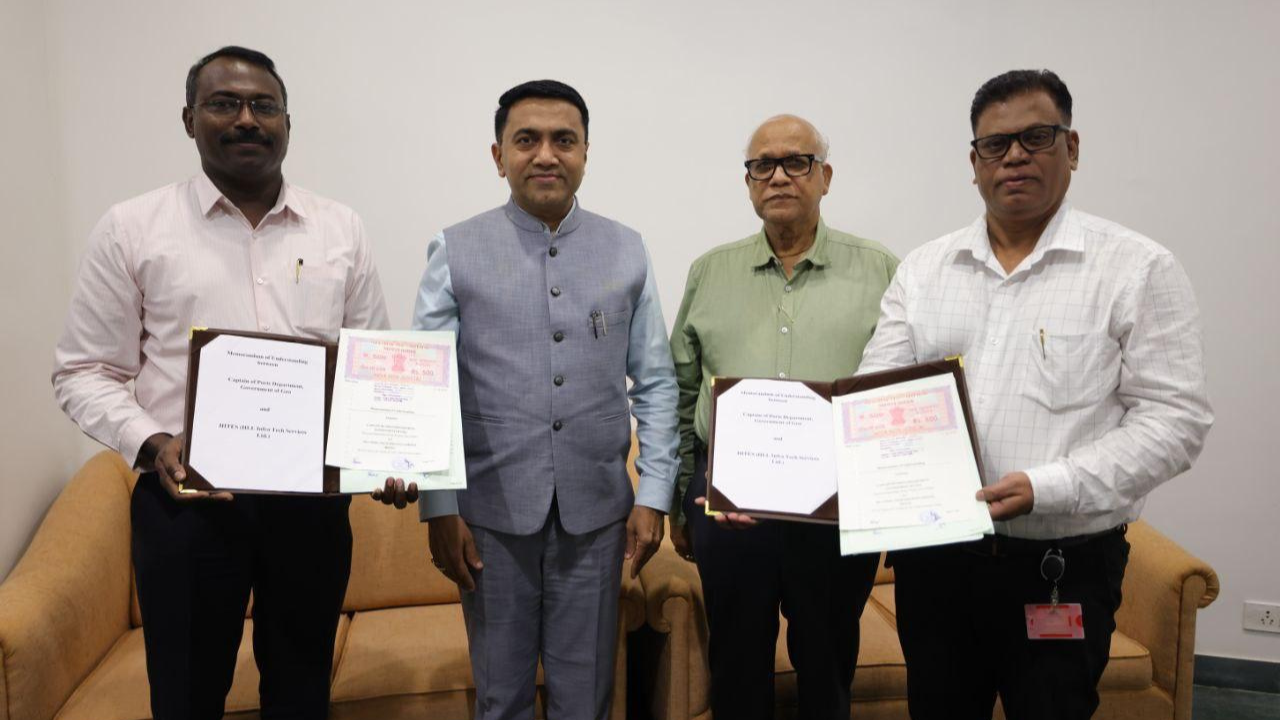 Goa govt signs MoU with HITES to modernise ports, boost disaster resilience