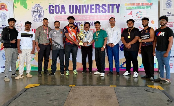 Government College Quepem, Parvatibai Chowgule College jointly win inter-collegiate powerlifting men c'ship