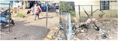Revolving gate at Mapusa bus-stand damaged within a week of installation