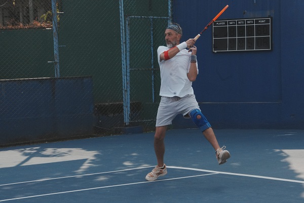 Veteran tennis players clash at ongoing Gadre Gaspar Open 2026