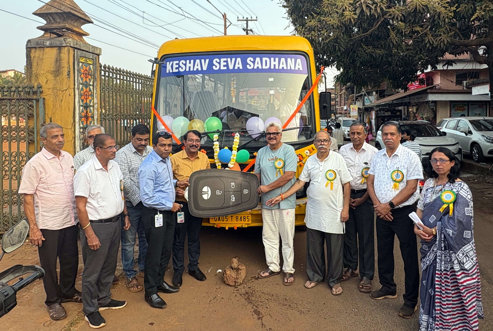 Zydus Pharma provides school bus   to special school in Bicholim
