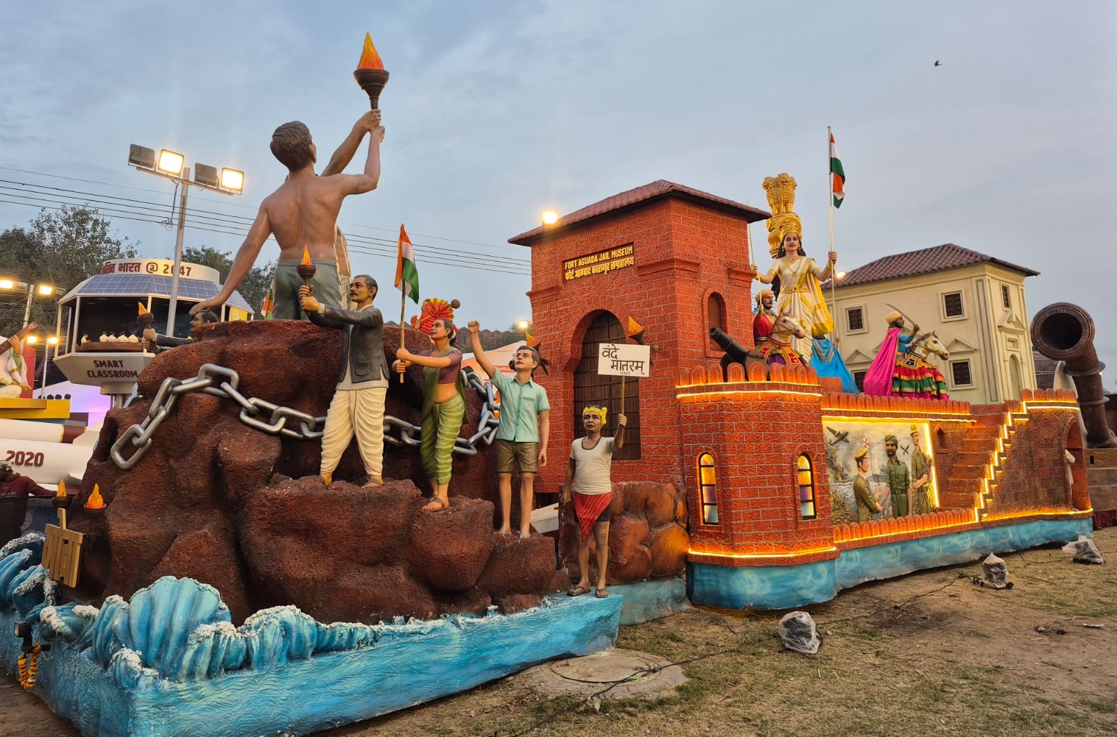 Goa’s tableau showcased at Bharat Parv in New Delhi