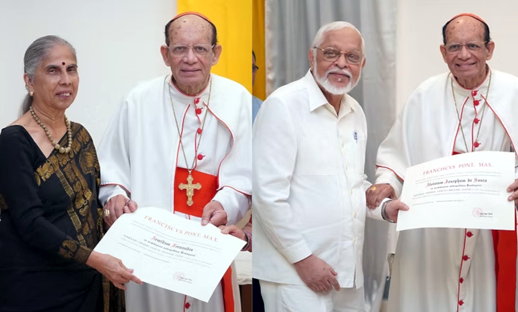 2 Goan-origin doctors honoured with Papal Medals in Mumbai