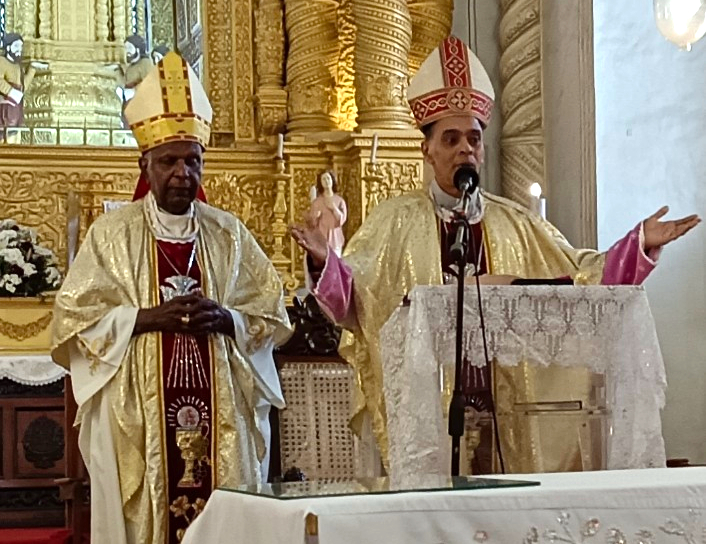 Two Sri Lankan bishops on pilgrimage to Divar