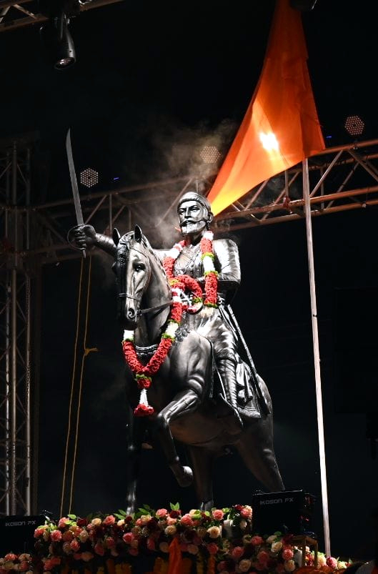 Shivaji statue inaugurated amid legal row at Sada