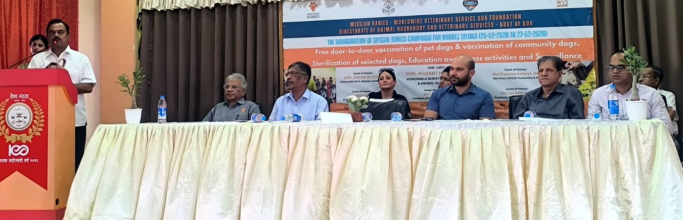 Special anti-rabies campaign to begin in Bardez from February 23-27