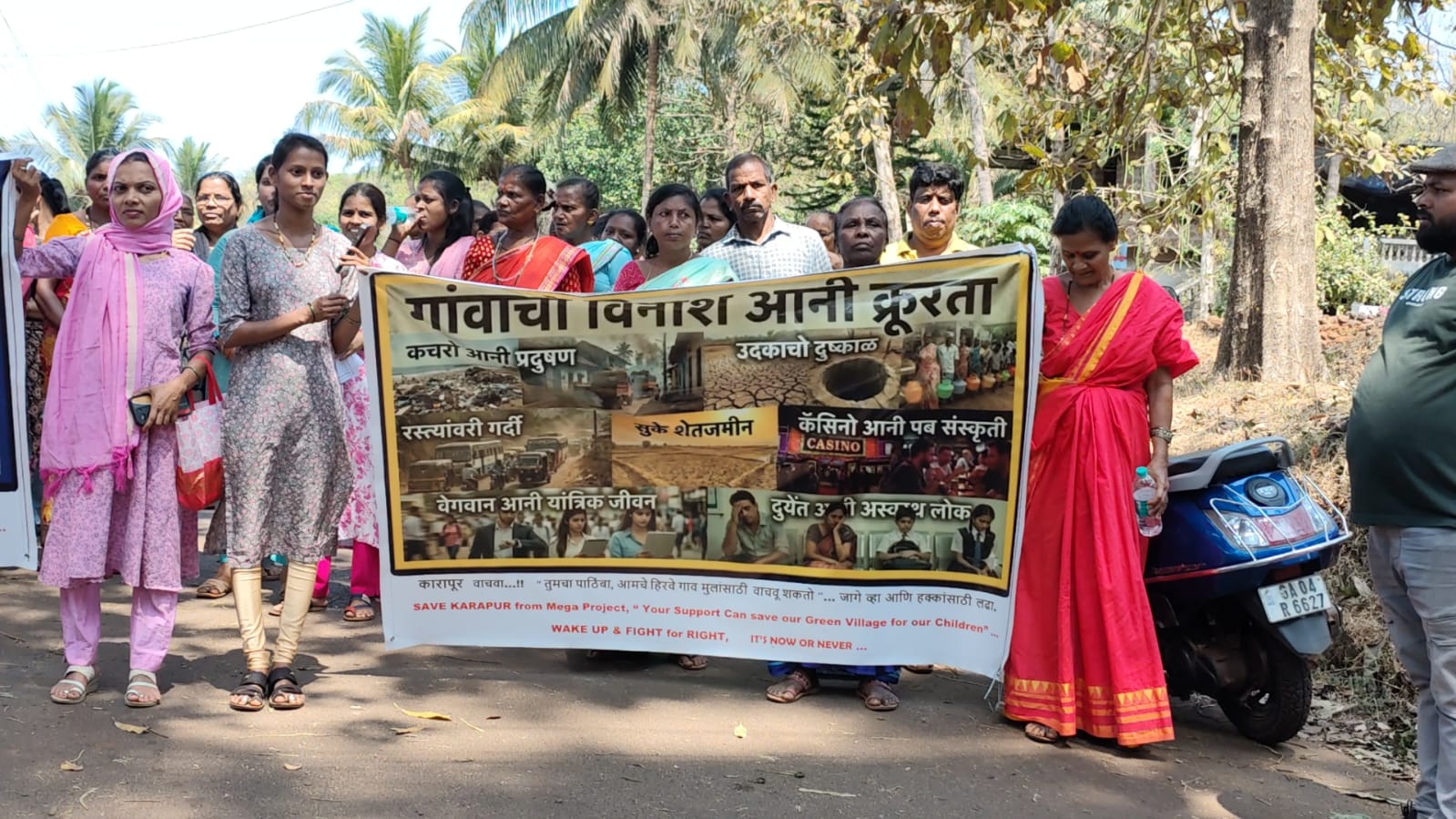 Carapur-Sarvan locals rally against mega housing plan