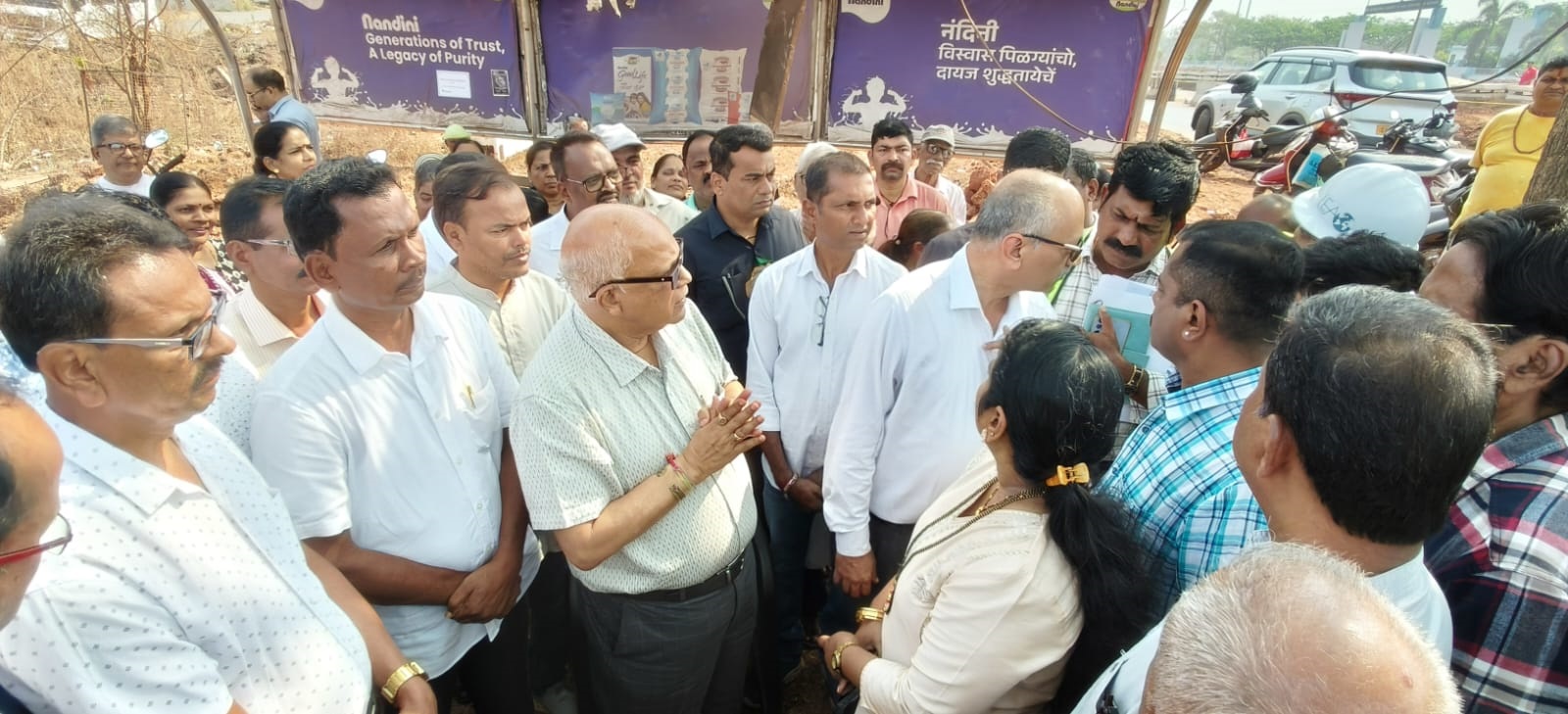PWD min visits Upasnagar flyover area, addresses pedestrian safety