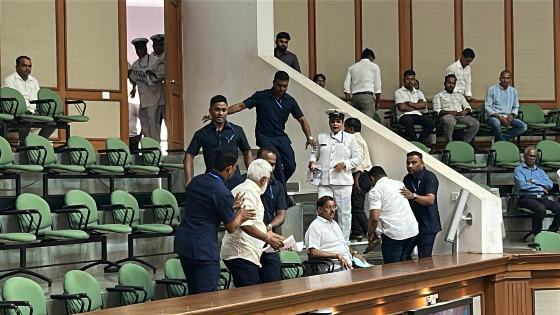 Protest in House gallery sparks uproar; CM orders immediate arrests, calls them terrorist minded, moves breach of privi