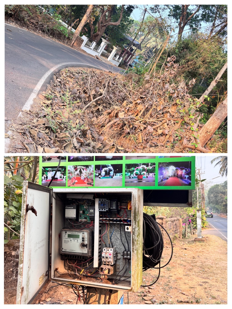 Civic neglect in Benaulim