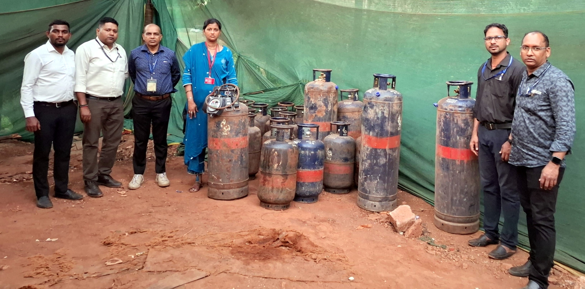 Officials seize 38 commercial LPG cylinders in Sangolda