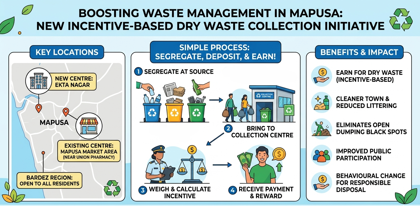 Second dry waste centre in Mapusa to boost mgmt
