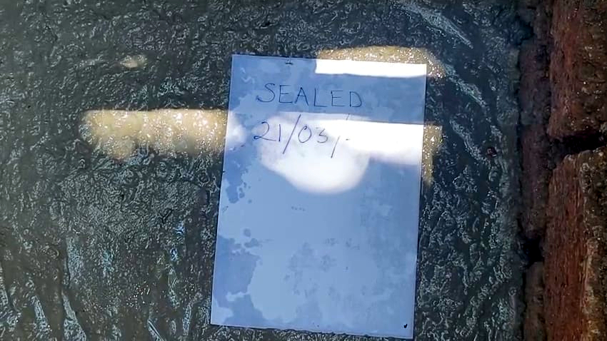 WRD seals borewell for groundwater violations