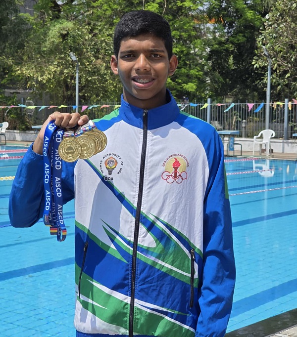 Aahil shines at National Deaf Senior Swimming C'ship