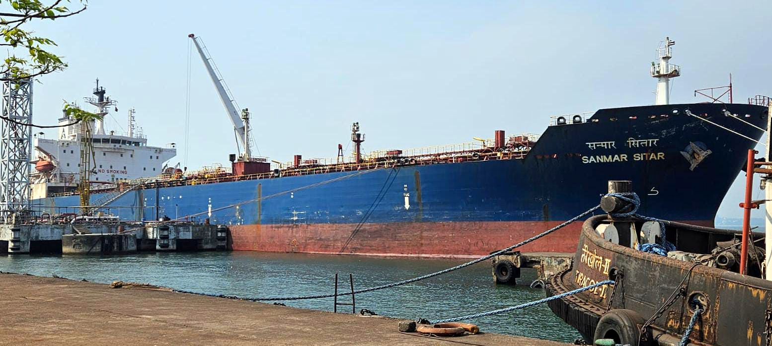 3rd tanker with petrol, diesel docks at Mormugao Port