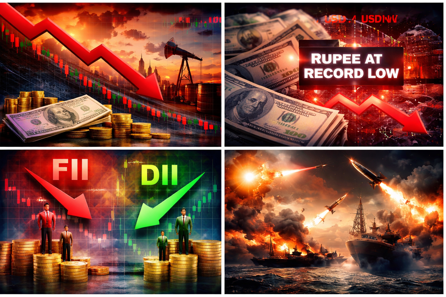 FINANCE | Iran tensions, oil prices, rupee fall, FII selling to drive market mood