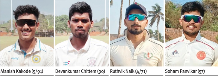 Goa Premier Division League: Salgaocar, Geno earn first-innings points