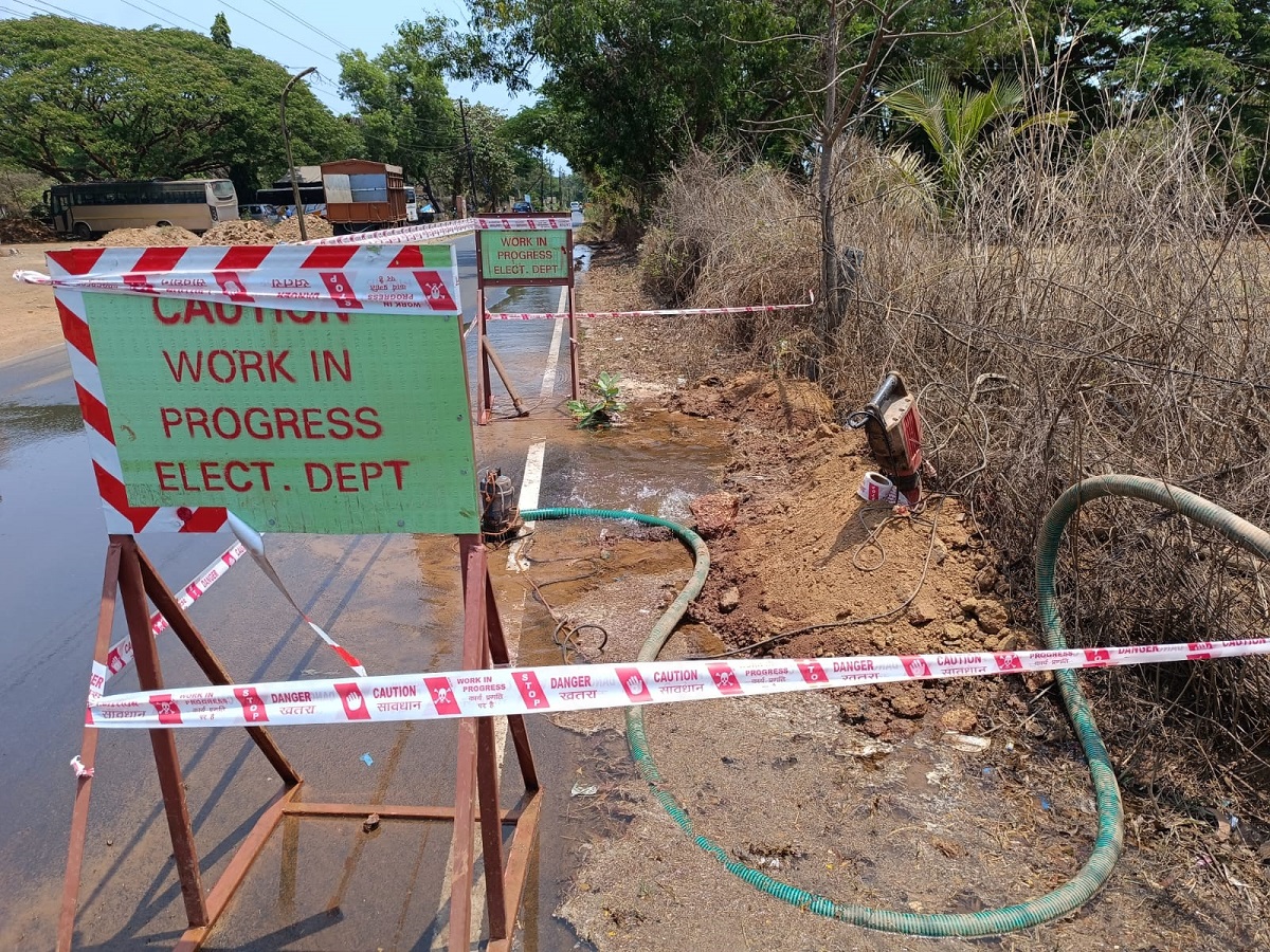 Pipeline rupture during cabling work sparks anger in Navelim
