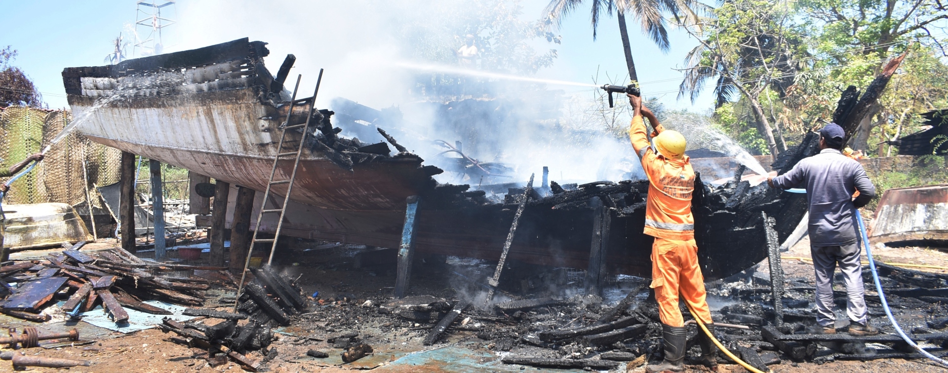 Fishing boat gutted in Cavelossim fire