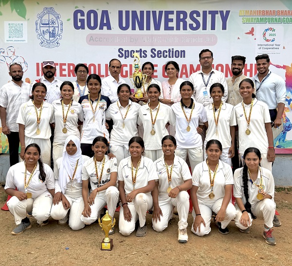 Vidya Prabodhini College Porvorim lift GU Inter-Collegiate Cricket Women C'ships