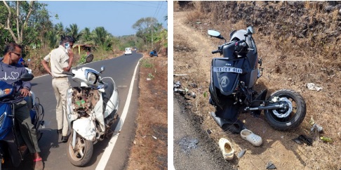 Scooters collide at Agonda, 2 injured