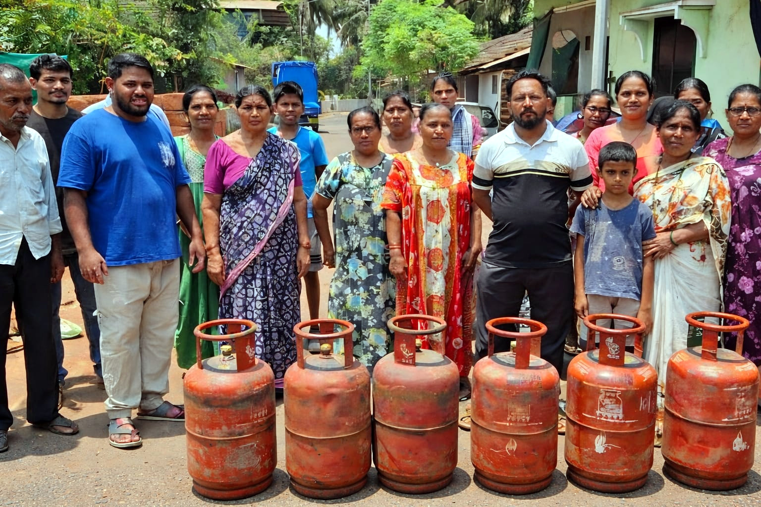 Curchorem residents protest after 20 days of LPG shortage