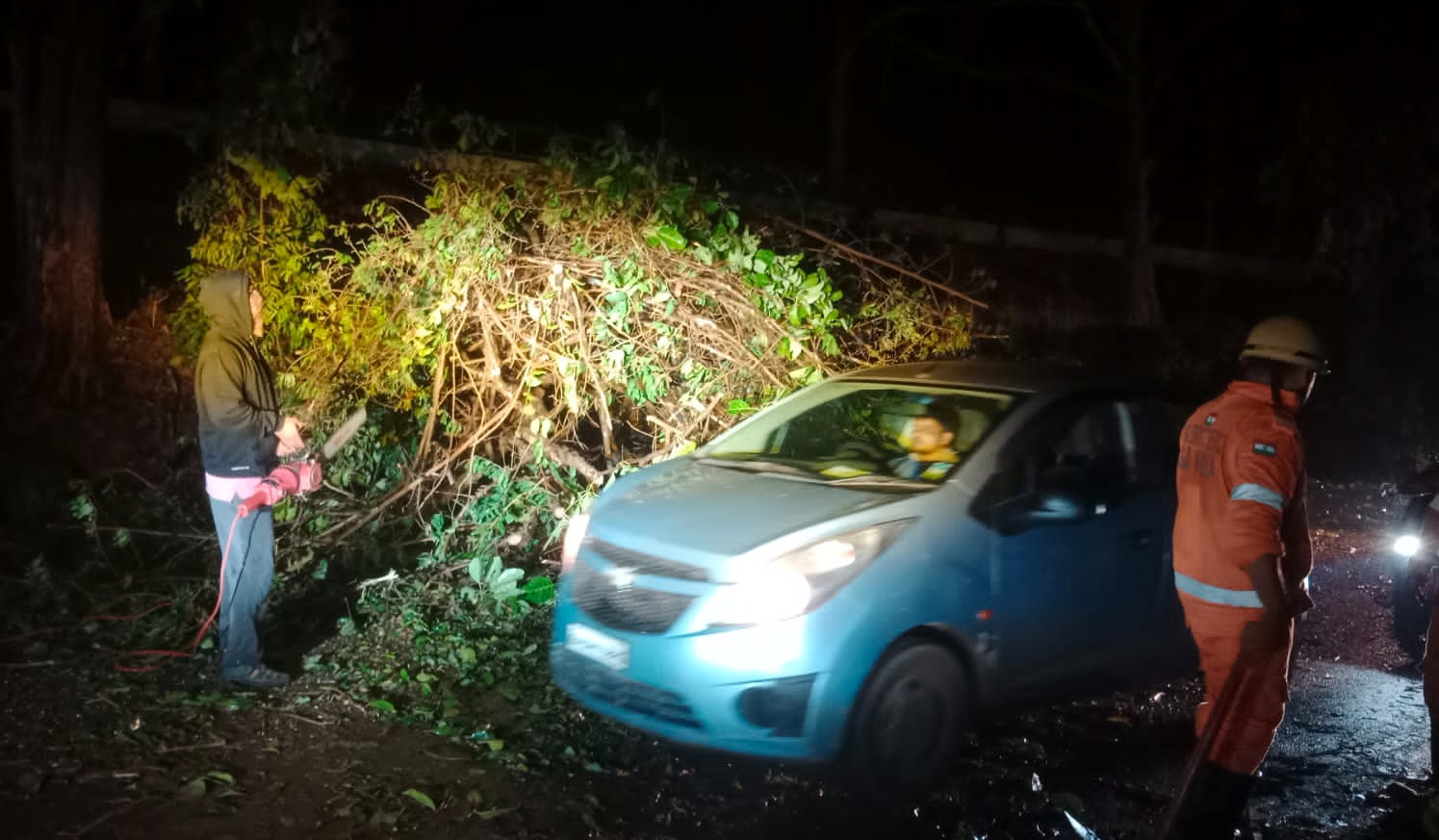 Strong winds batter Sattari,  leave a trail of destruction