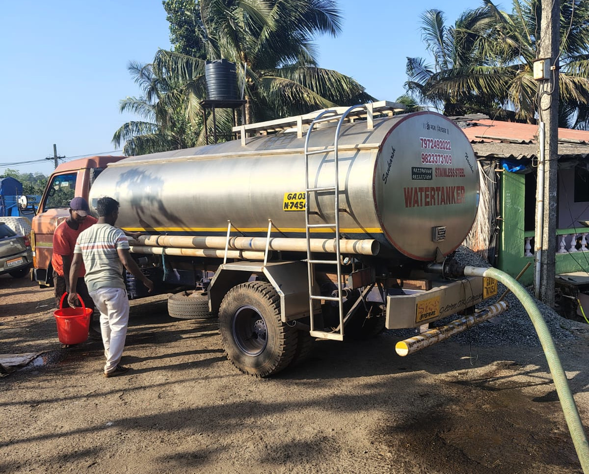 Mapusa locality without water   for 8 days amid summer heat