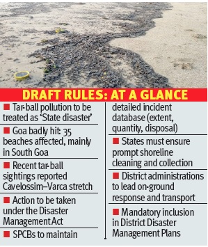 Tar ball pollution gets ‘State disaster’ tag