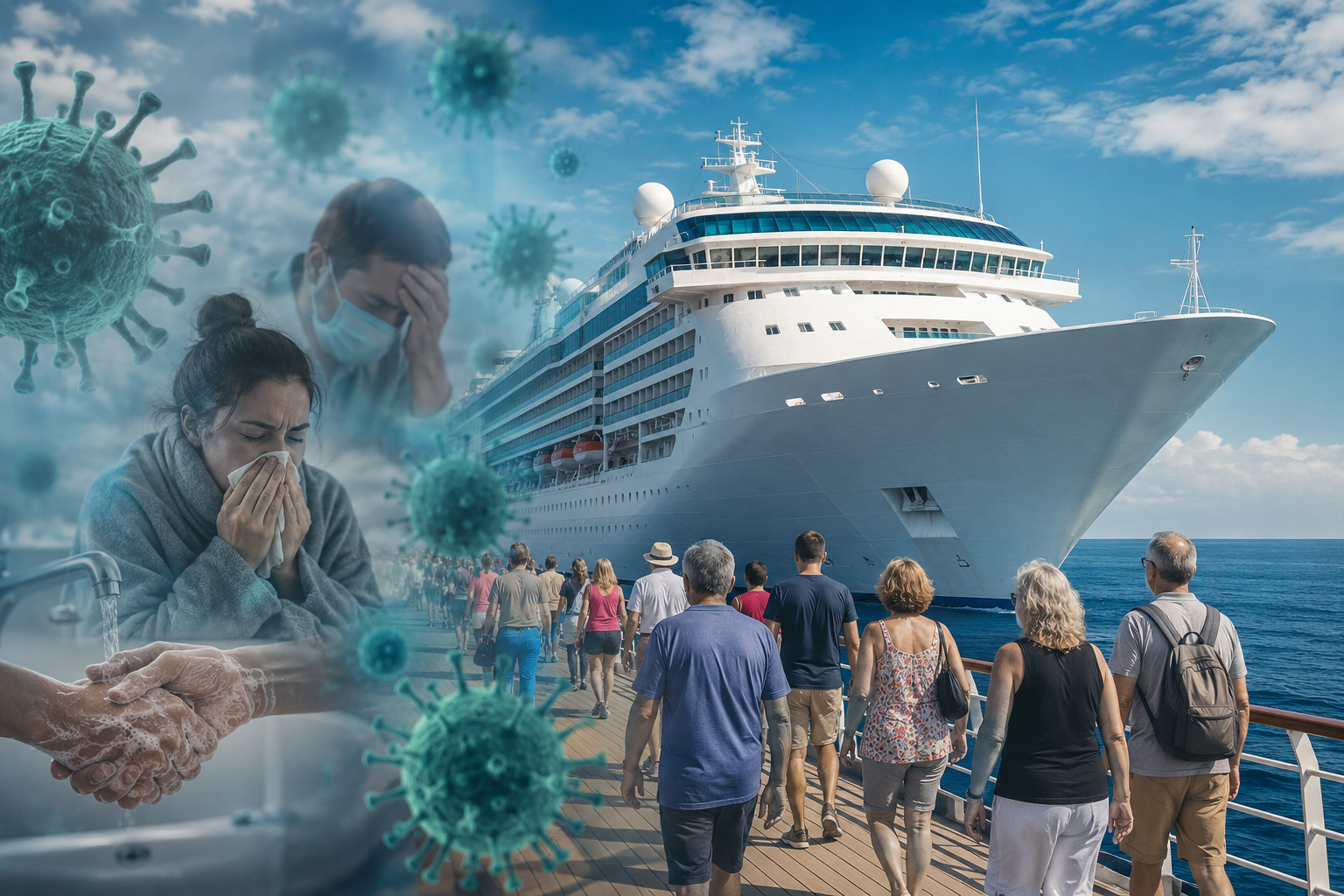 What makes cruise ships perfect for outbreaks