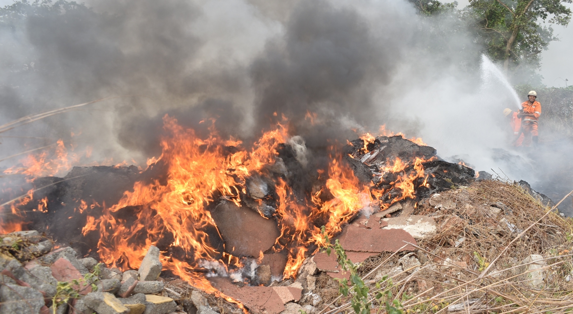 Toxic blaze brings focus back on dumping near SAG ground
